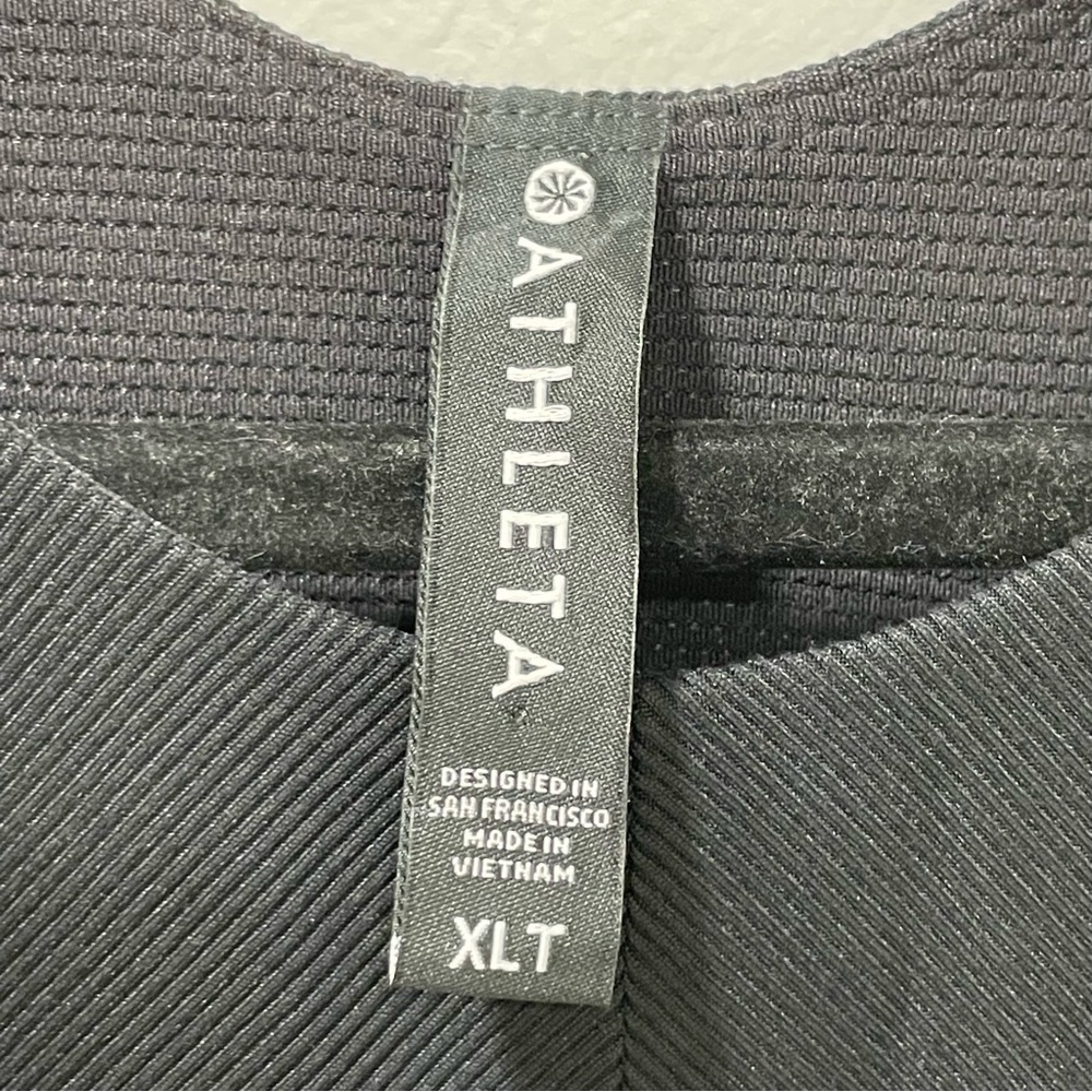 NWT Athleta Winona Midi Support Dress Women's XLT Black Fit & Flare Athletic - Picture 8 of 16